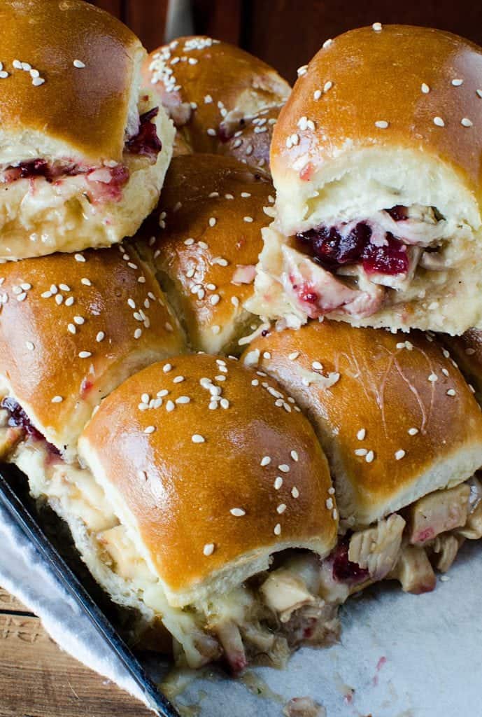 Cranberry and Leftover Turkey Sliders Recipe - Tammilee Tips