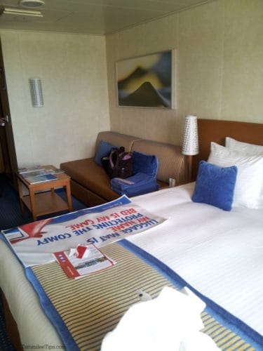 The amazing Balcony Stateroom on the Carnival Breeze