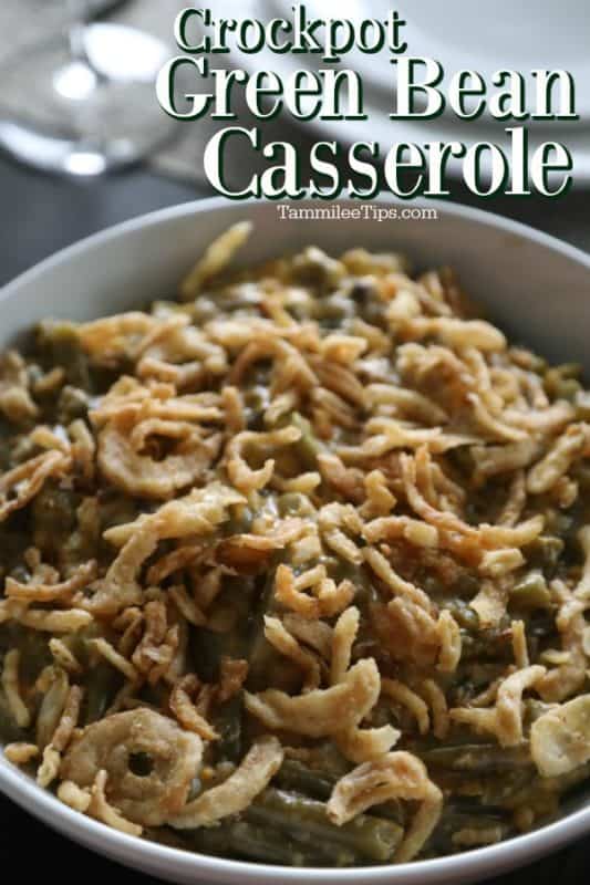 Easy Crockpot Green Bean Casserole Recipe {Video}
