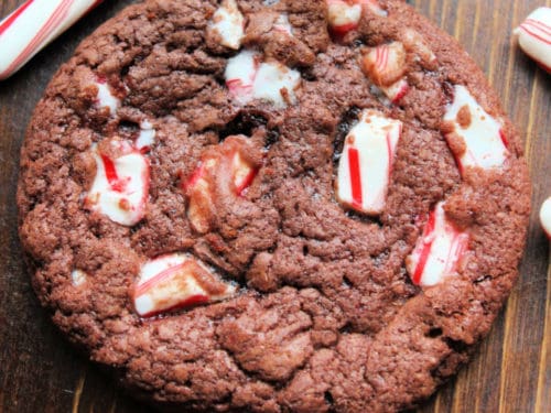 Chocolate Peppermint Cake Mix Cookies