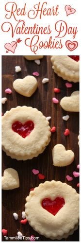 Red Heart Valentine’s Day Cookies – Tammilee Tips