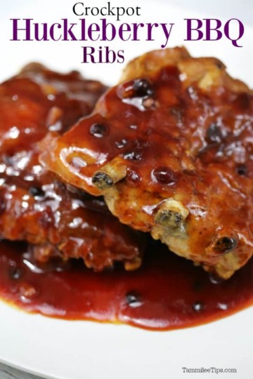 Crockpot Huckleberry BBQ Sauce Ribs Recipe - Tammilee Tips
