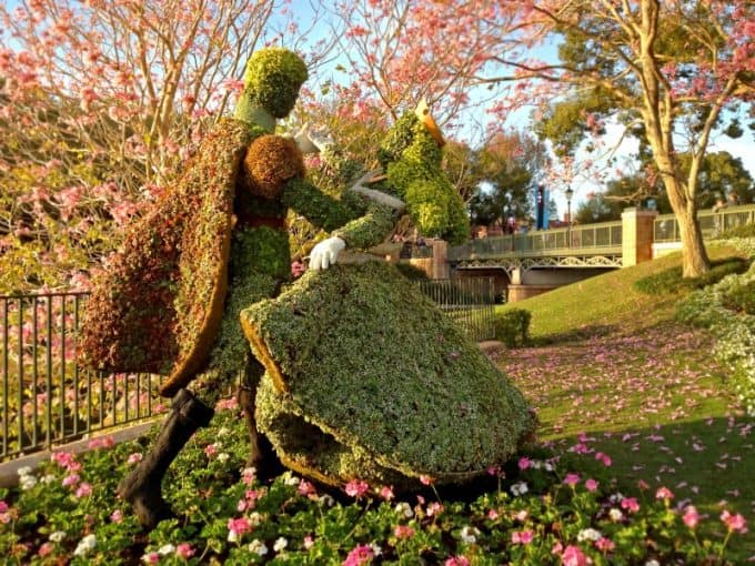 Classic Disney Topiary at the Epcot Flower and Garden Festival