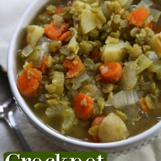 Easy Delicious Crock Pot Split Pea Soup Recipe {Video}