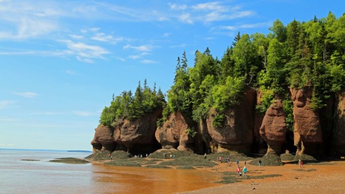 Visiting Hopewell Rocks in New Brunswick Canada