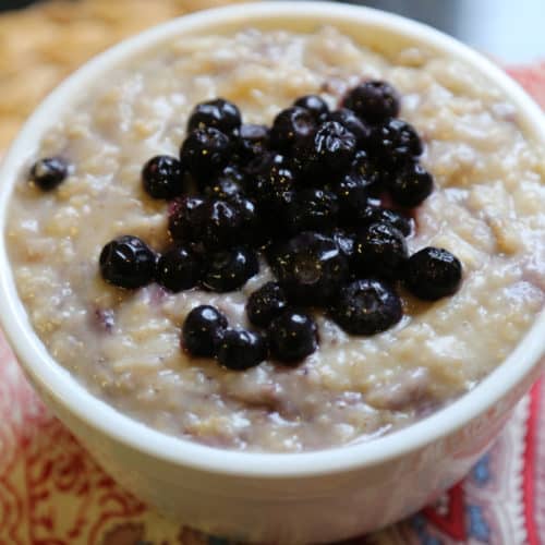 Blueberry Oatmeal Crockpot Recipe - Tammilee Tips