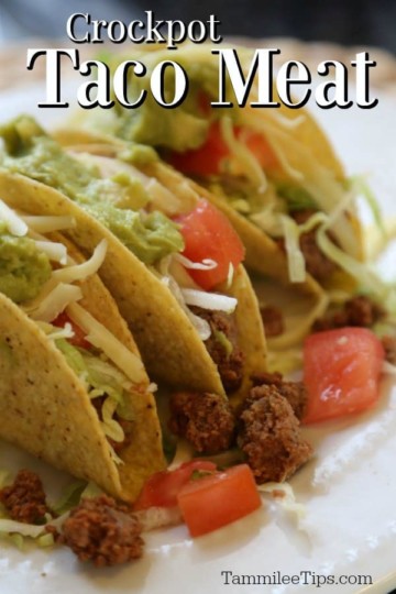 Crockpot Taco Meat Recipe - Tammilee Tips