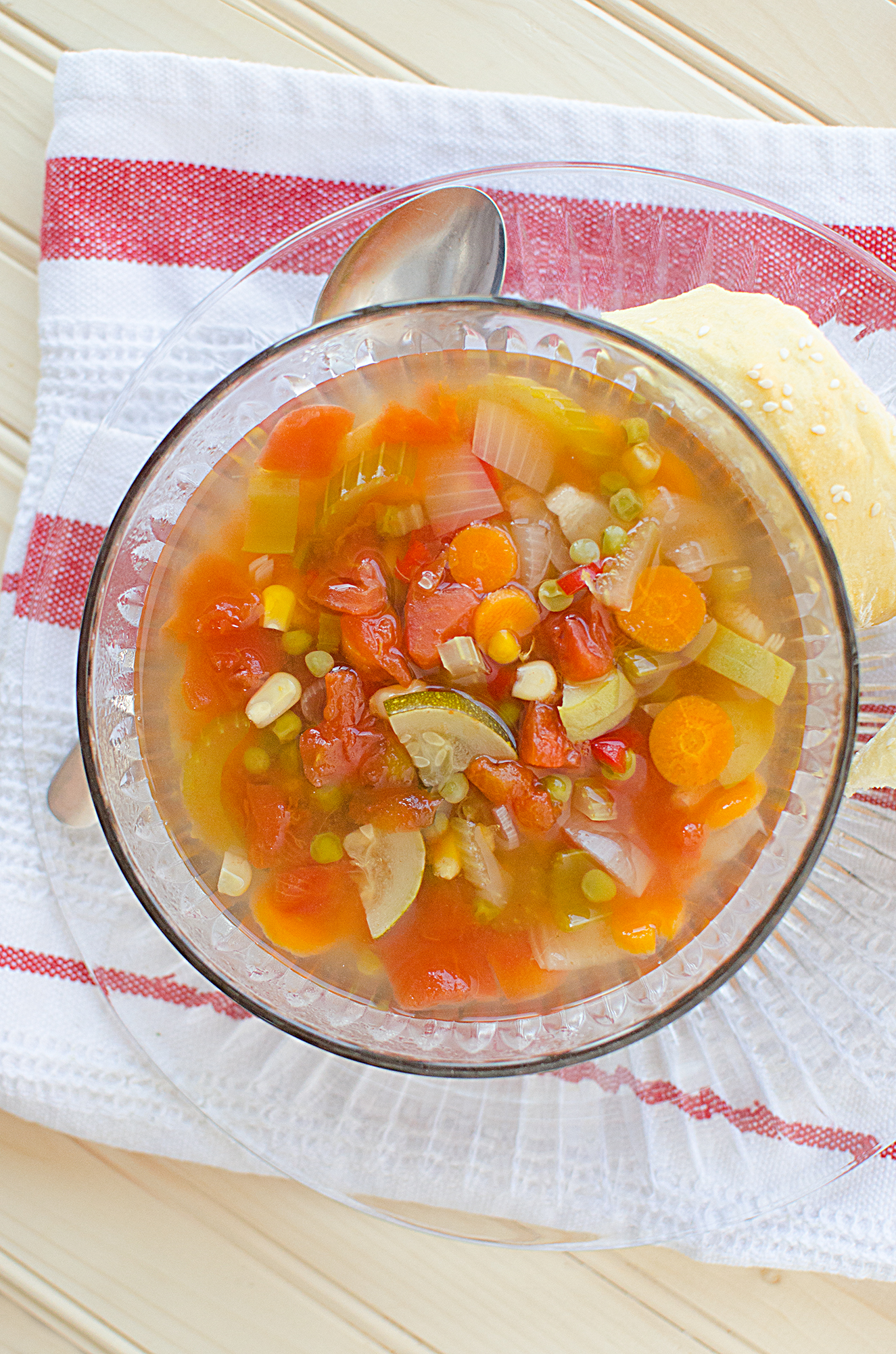 Crock Pot Vegetable Soup Recipe - Tammilee Tips