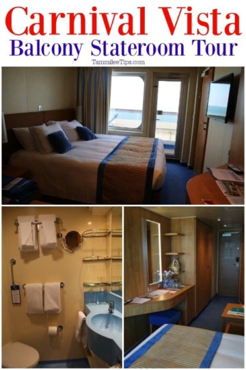 Carnival Vista balcony stateroom photo tour and review {Video ...