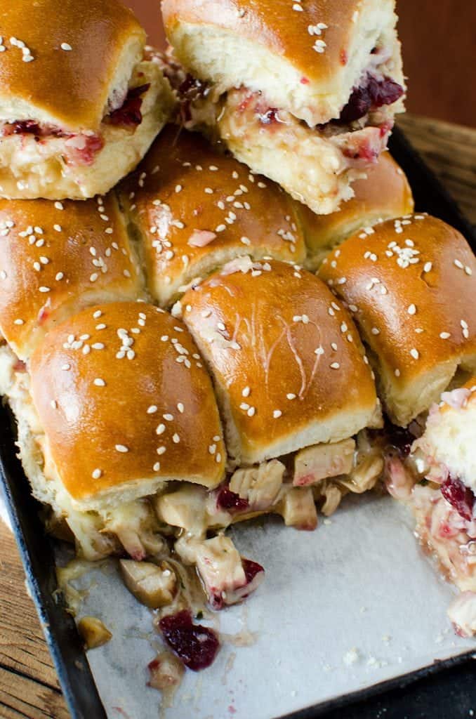Cranberry and Leftover Turkey Sliders Recipe - Tammilee Tips