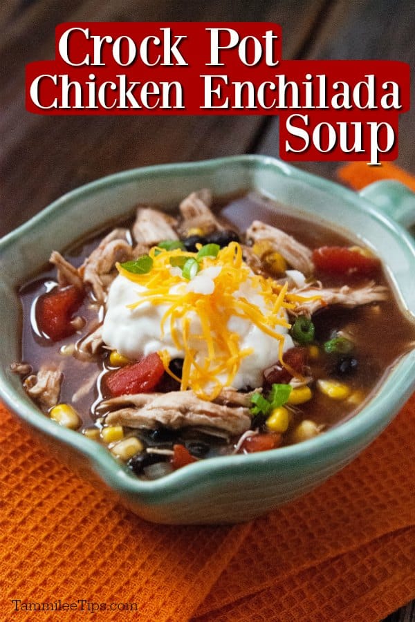 Slow Cooker Crockpot Chicken Enchilada Soup Tammilee Tips