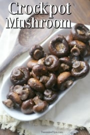 Easy Crockpot Mushrooms Recipe