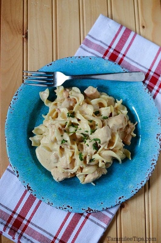 Slow Cooker Crock Pot Chicken Stroganoff Recipe