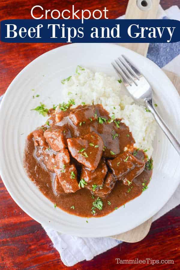 Slow Cooker Crockpot Beef Tips And Gravy Recipe - Tammilee Tips