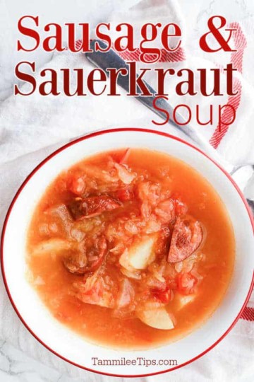 Slow Cooker Sausage Sauerkraut Soup Recipe Tammilee Tips 