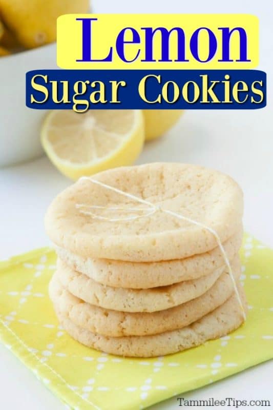 Easy Lemon Sugar Cookies Recipe - Tammilee Tips
