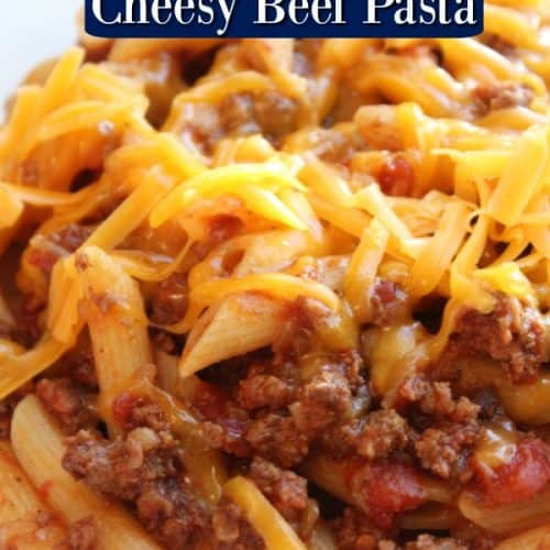 Crock Pot Cheesy Pasta and Beef Casserole