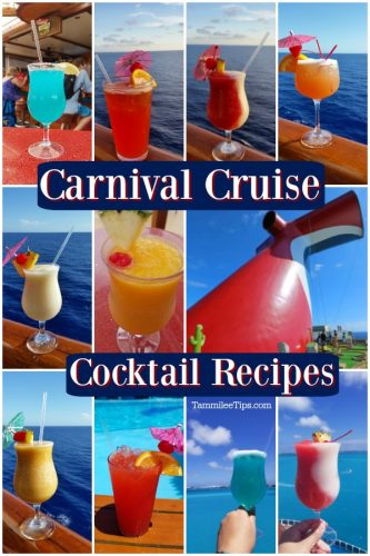 Carnival Cruise Drink Recipes you can make at home! - Tammilee Tips