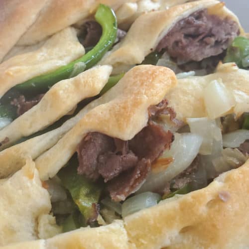 Philly Cheesesteak Crescent Braid, Recipe