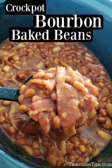 Crockpot Bourbon Baked Beans Recipe {Video} - Tammilee Tips