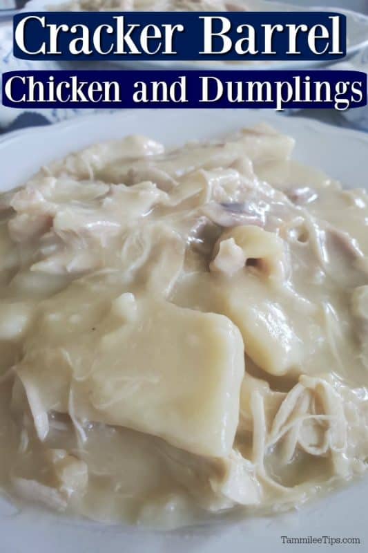 Chicken and Dumplings Recipe - Flat dumplings just like Cracker Barrel