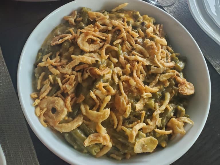 Easy Crockpot Green Bean Casserole Recipe {Video}