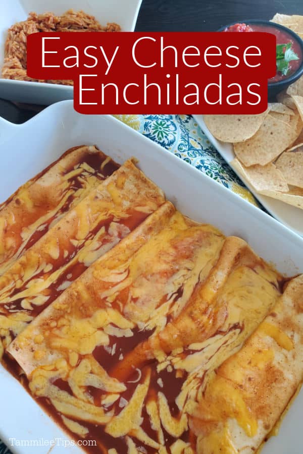 Easy Cheese Enchiladas — Let's Dish Recipes