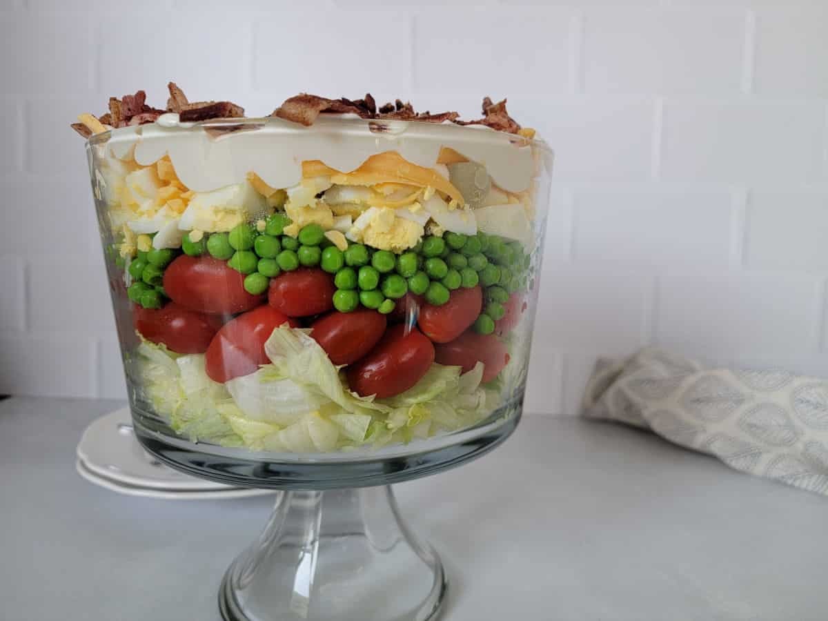 7 Layer Salad Recipe (With Homemade Dressing) - Tammilee Tips