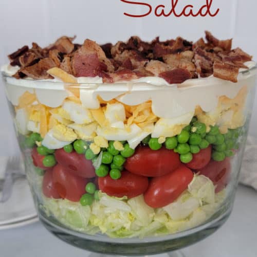 7 Layer Salad Recipe (With Homemade Dressing) - Tammilee Tips