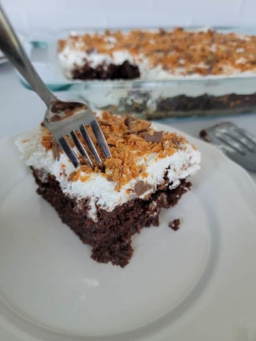 Easy Butterfinger Cake Recipe - Tammilee Tips