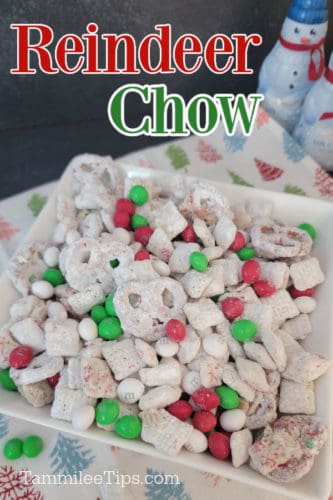 Easy Holiday Reindeer Chow Recipe - Tammilee Tips