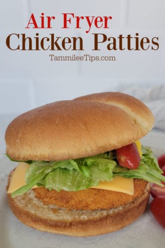 How to cook Frozen Chicken Patties in the Air Fryer - Tammilee Tips