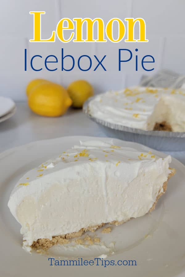 Easy No Bake Lemon Icebox Pie Recipe Tammilee Tips 8522