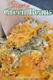 Easy Cheesy Green Beans Recipe - Tammilee Tips