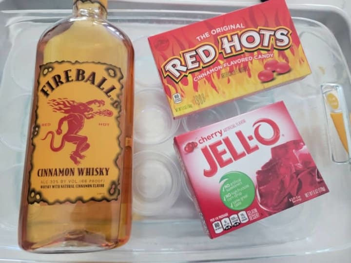 Easy Fireball Jello Shots - Tammilee Tips