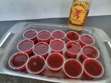 Easy Fireball Jello Shots Tammilee Tips   Jello Shots With Fireball 360x270 