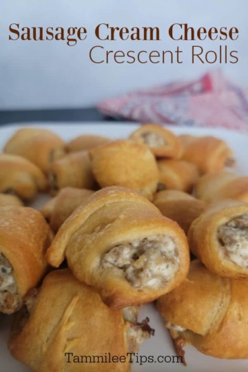 3 Ingredient Sausage Cream Cheese Crescent Rolls - Tammilee Tips