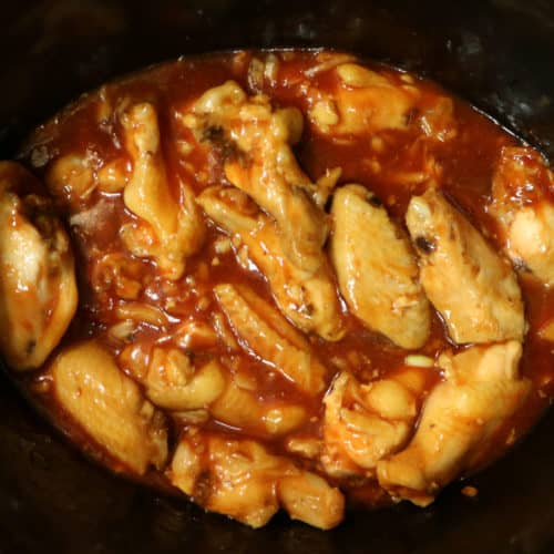Slow Cooker Honey Sriracha Wings - Tammilee Tips