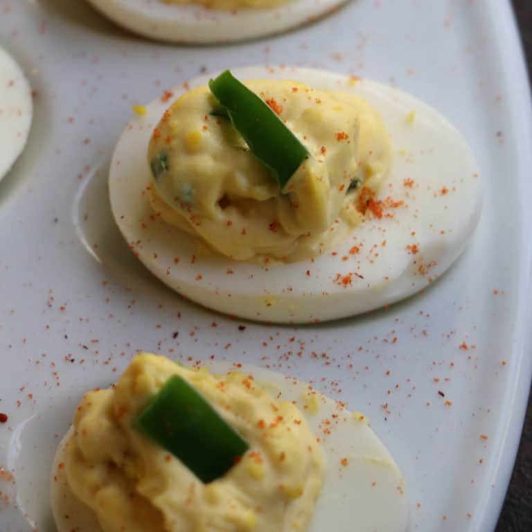 Spicy Deviled Eggs recipe