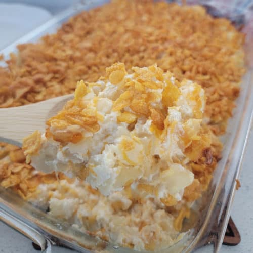 Funeral Potatoes (Cheesy Potato Casserole) - Tammilee Tips