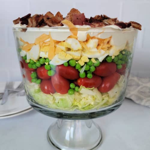 7 Layer Salad Recipe (With Homemade Dressing) - Tammilee Tips