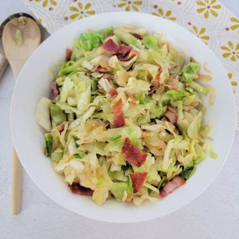 Southern Fried Cabbage with Bacon - Tammilee Tips